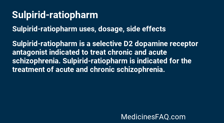 Sulpirid-ratiopharm