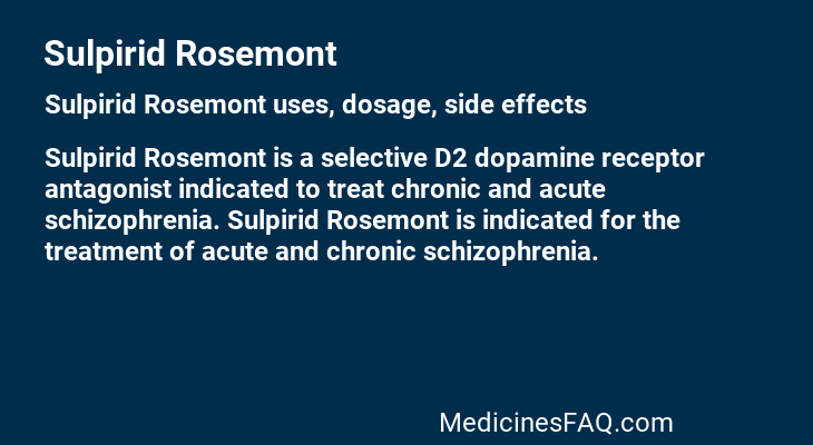 Sulpirid Rosemont