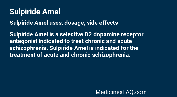 Sulpiride Amel