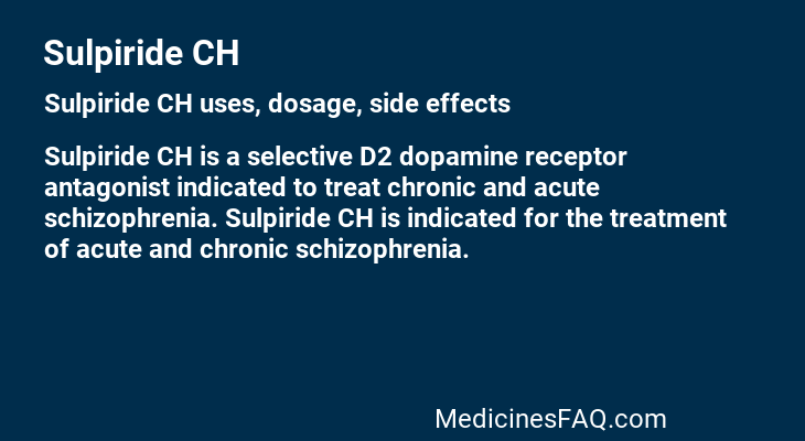 Sulpiride CH