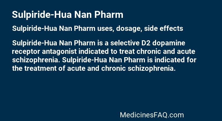 Sulpiride-Hua Nan Pharm