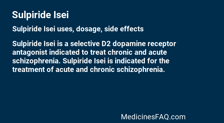 Sulpiride Isei