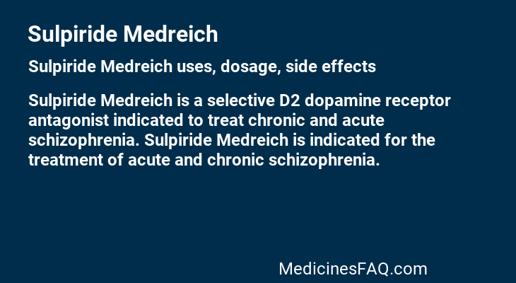 Sulpiride Medreich
