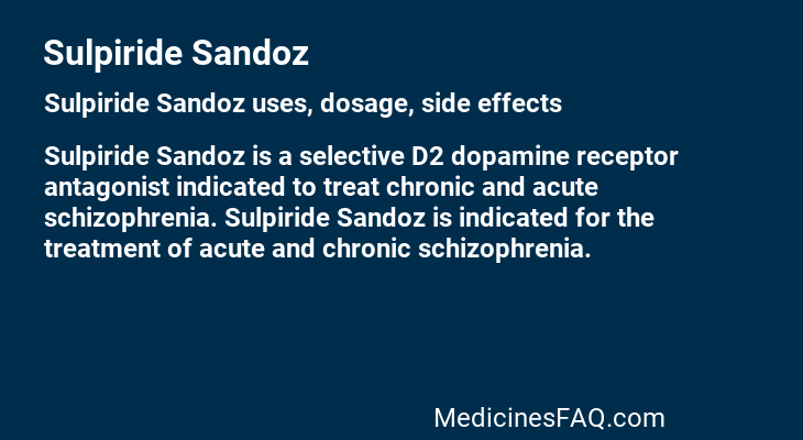 Sulpiride Sandoz