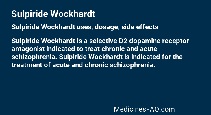 Sulpiride Wockhardt