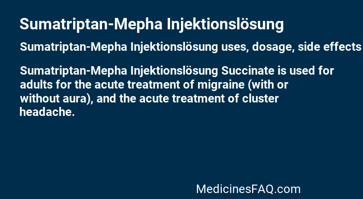 Sumatriptan-Mepha Injektionslösung