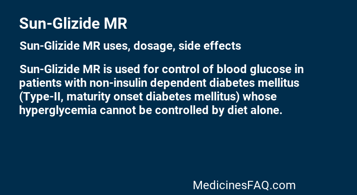 Sun-Glizide MR