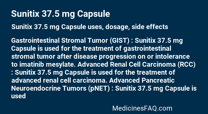 Sunitix 37.5 mg Capsule