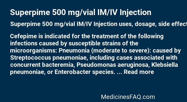 Superpime 500 mg/vial IM/IV Injection