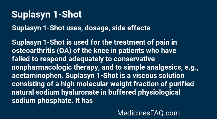 Suplasyn 1-Shot