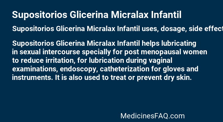 Supositorios Glicerina Micralax Infantil
