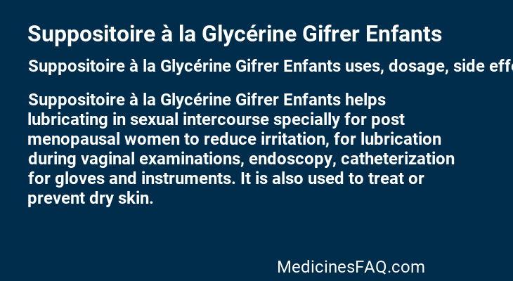 Suppositoire à la Glycérine Gifrer Enfants