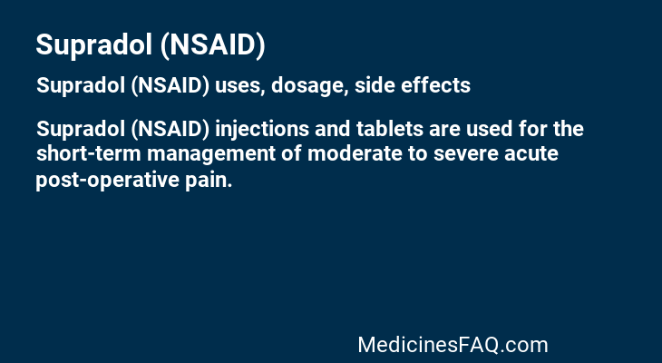 Supradol (NSAID)