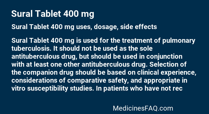 Sural Tablet 400 mg
