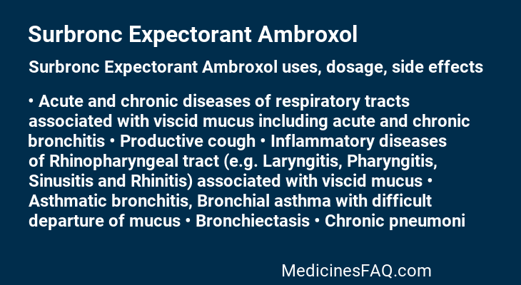 Surbronc Expectorant Ambroxol