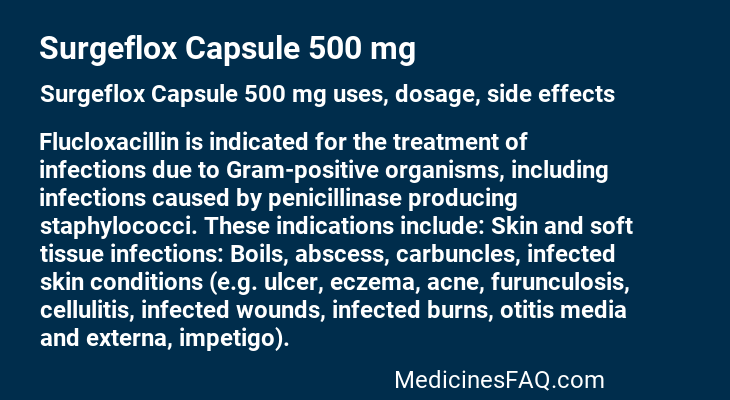 Surgeflox Capsule 500 mg
