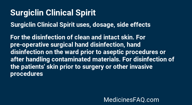 Surgiclin Clinical Spirit