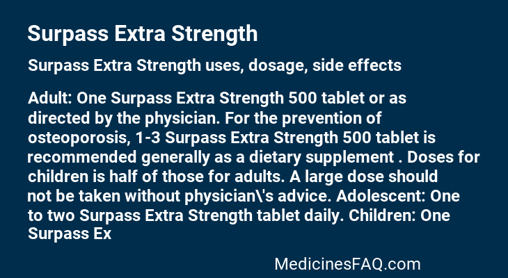 Surpass Extra Strength