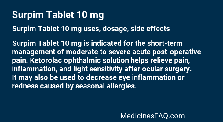 Surpim Tablet 10 mg