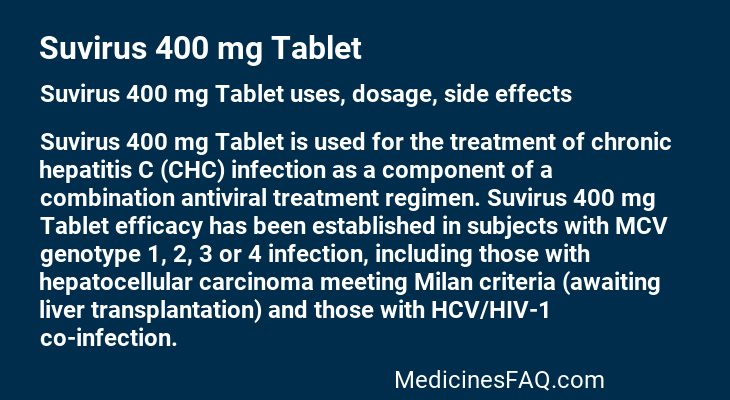 Suvirus 400 mg Tablet