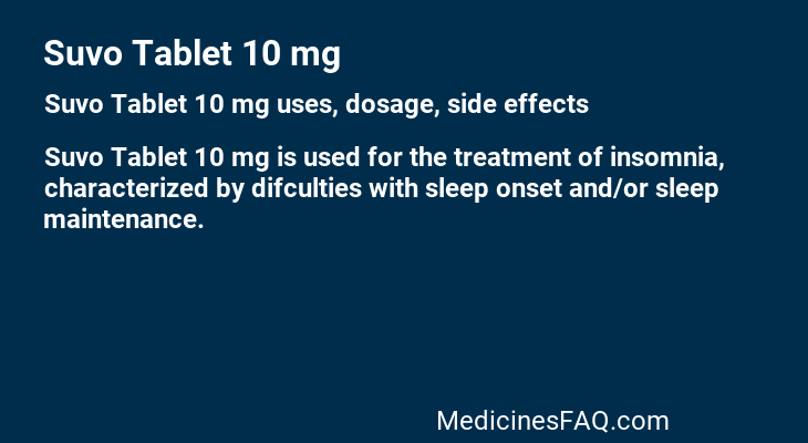 Suvo Tablet 10 mg