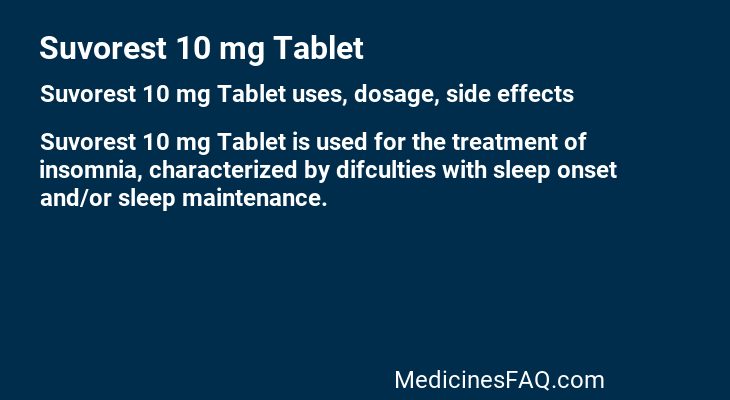 Suvorest 10 mg Tablet