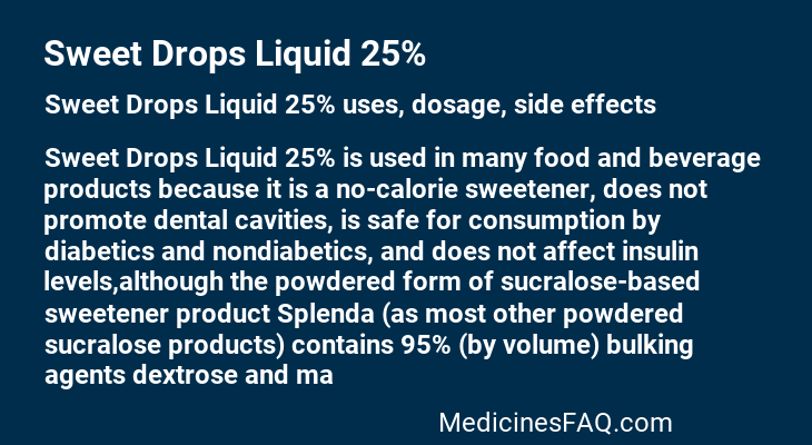 Sweet Drops Liquid 25%