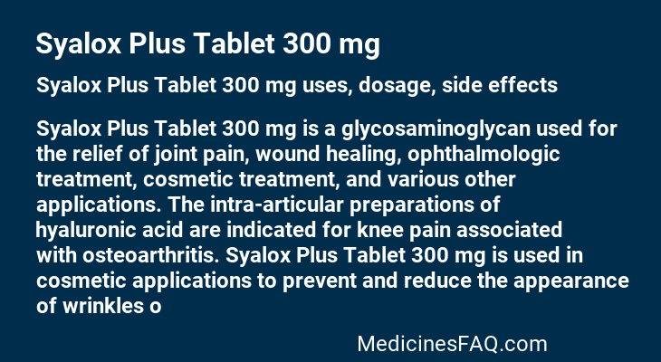 Syalox Plus Tablet 300 mg
