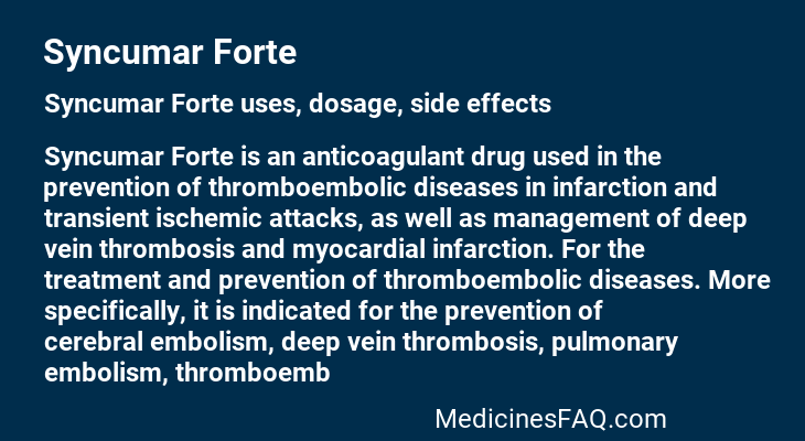 Syncumar Forte