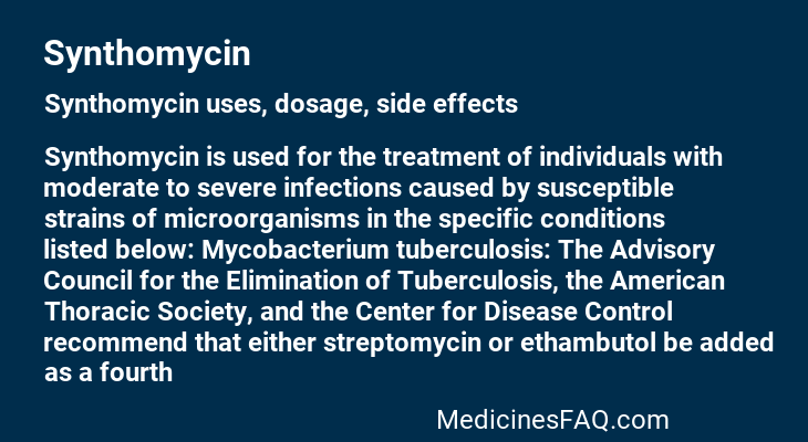 Synthomycin