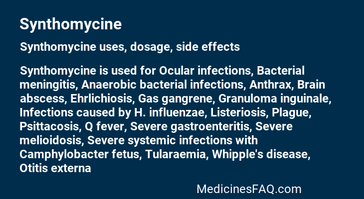 Synthomycine