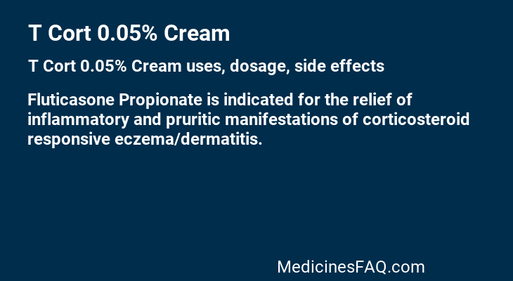 T Cort 0.05% Cream