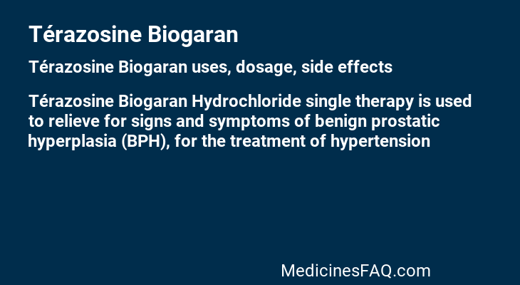 Térazosine Biogaran