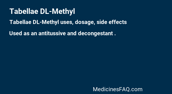 Tabellae DL-Methyl