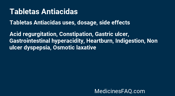 Tabletas Antiacidas