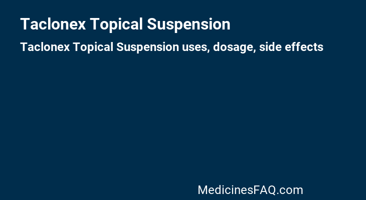 Taclonex Topical Suspension