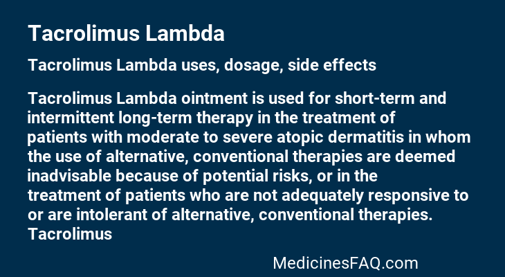 Tacrolimus Lambda