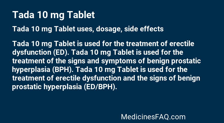 Tada 10 mg Tablet