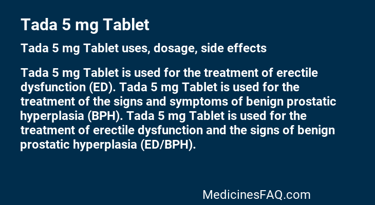 Tada 5 mg Tablet