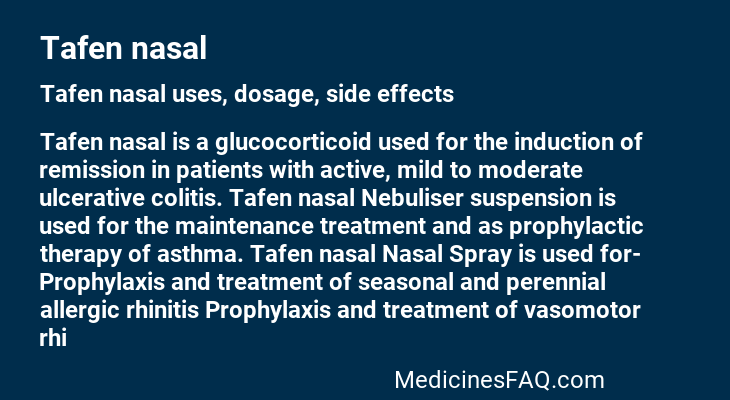 Tafen nasal