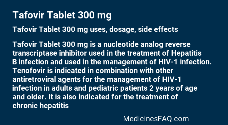 Tafovir Tablet 300 mg