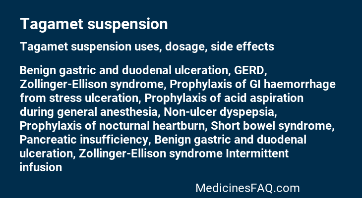 Tagamet suspension