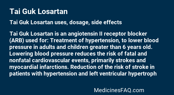 Tai Guk Losartan