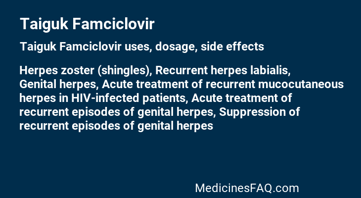 Taiguk Famciclovir