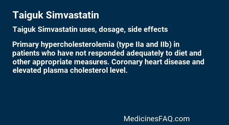 Taiguk Simvastatin