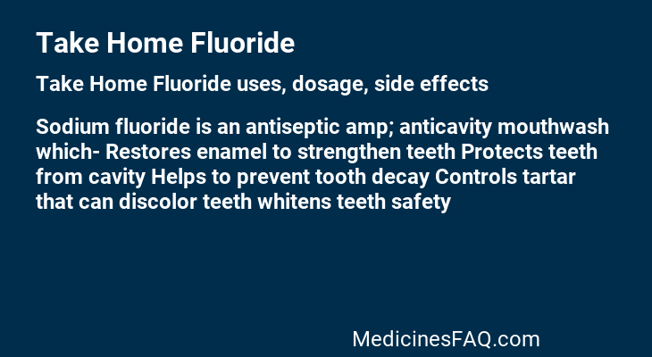 Take Home Fluoride