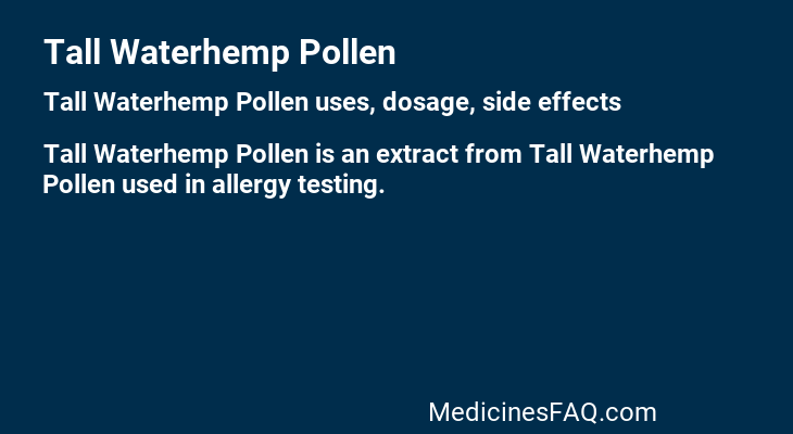 Tall Waterhemp Pollen