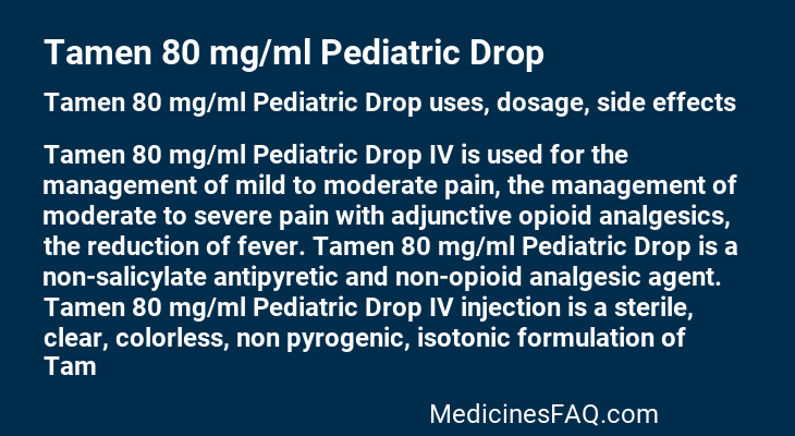 Tamen 80 mg/ml Pediatric Drop