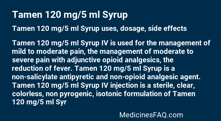 Tamen 120 mg/5 ml Syrup