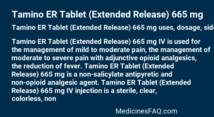 Tamino ER Tablet (Extended Release) 665 mg